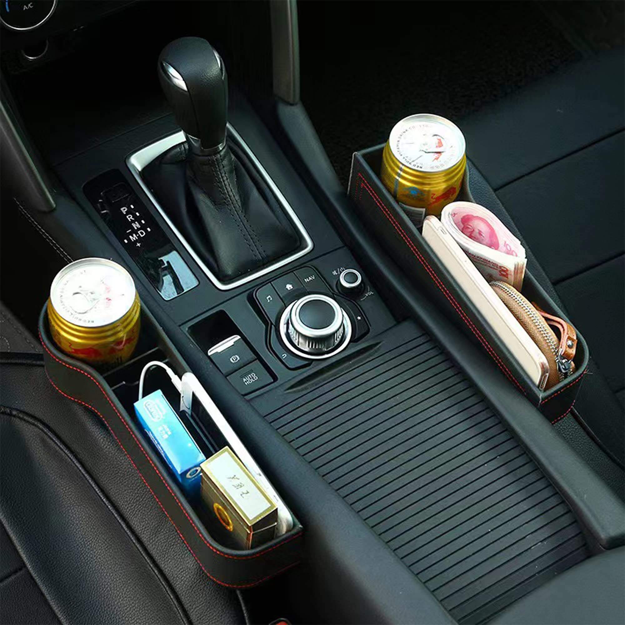 Car Leather Cup Holder Gap Bag