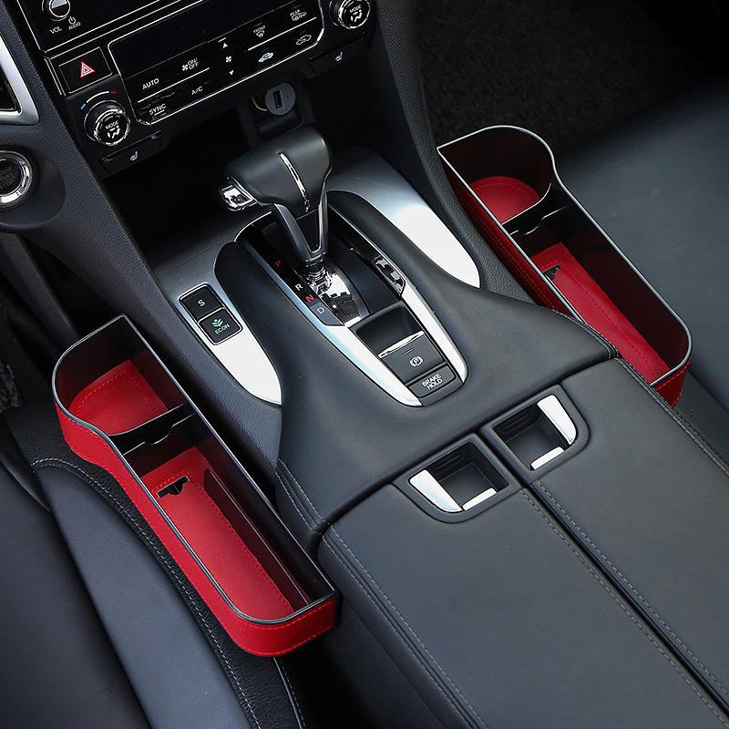 Car Leather Cup Holder Gap Bag